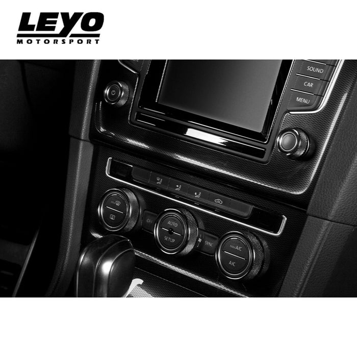 LEYO - Black Billet Aluminium Knobs 5 PCS - MK7, Passat, Tiguan, Touran