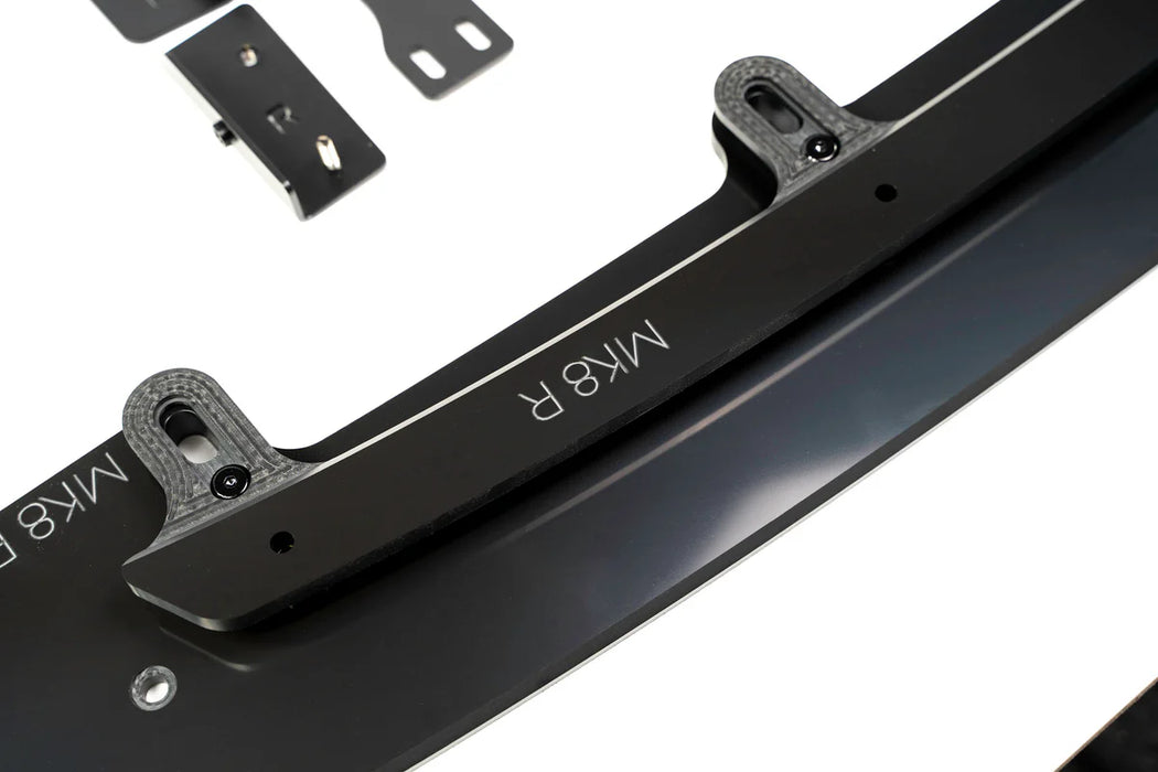 Flow Design VW MK8 Golf R Gloss Black Chassis Mounted Front Lip Splitter