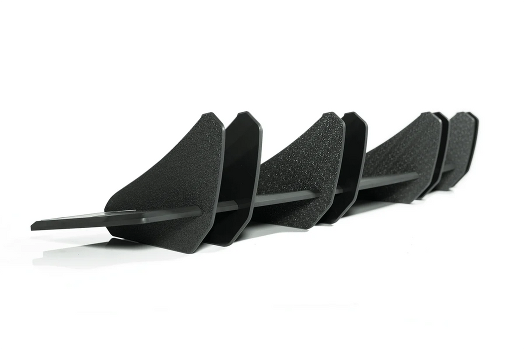 Flow Design RS3 8V Sedan Facelift  Gloss Black/Textured Black  Flow-Lock Rear Diffuser