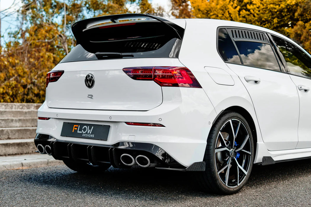 Flow Design VW MK8 Golf R Flow-Lock Rear Diffuser