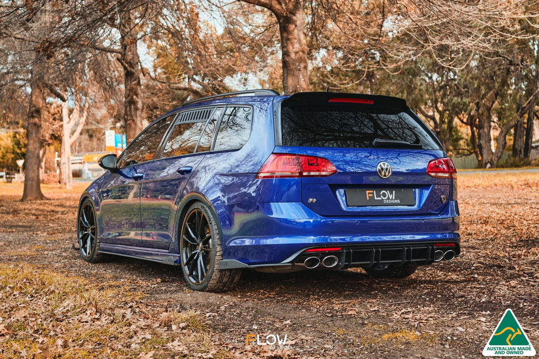 Flow Design MK7 Golf R Wagon Flow-Lock Rear Diffuser