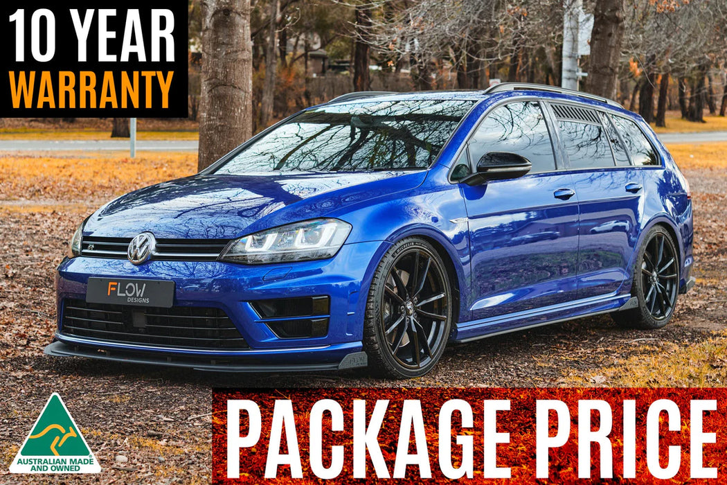 Flow Design MK7 Golf R Wagon (EU/AU) Full Lip Splitter Set