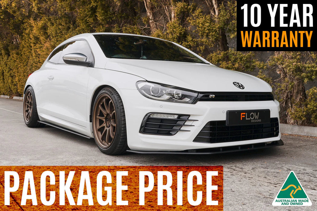 Flow Design VW Scirocco R FL V3 Full Lip Splitter Set