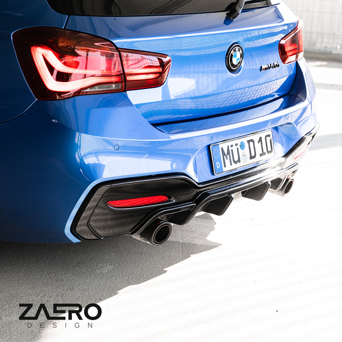 Zaero Design - EVO-1 Diffuser for BMW 1 Series F20 LCI (Dual Exit) 2016-2019