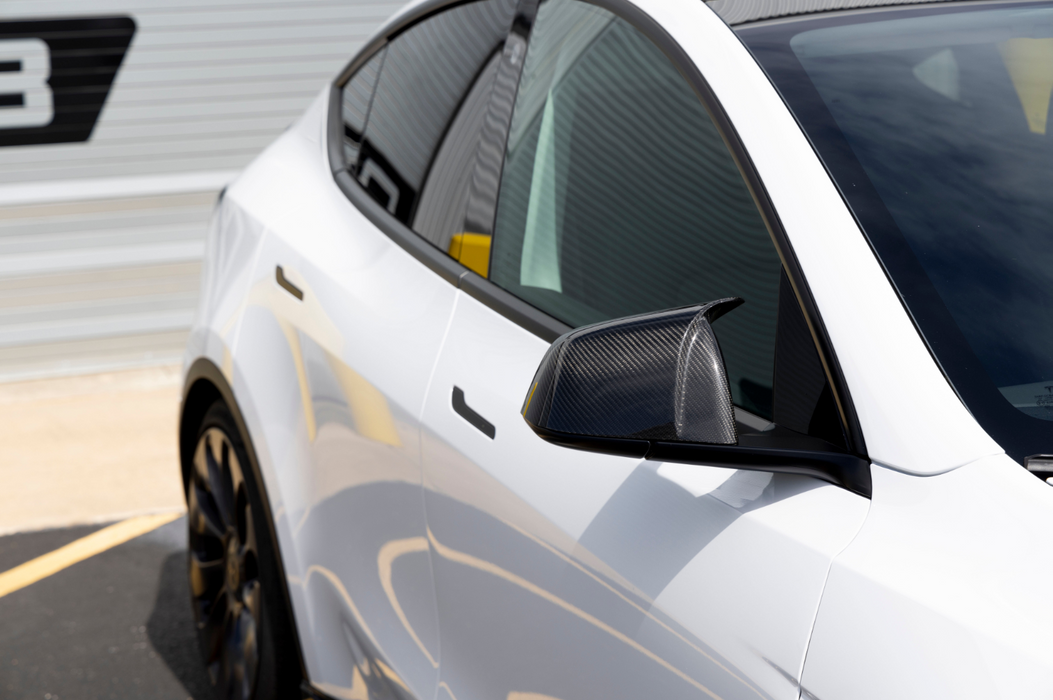 DINAN Carbon Fibre Mirror Cover Set - Tesla Model Y (20-23)