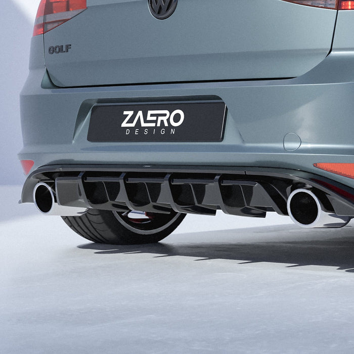 Zaero Design - EVO-1 Rear Diffuser for Volkswagen Golf GTI MK7 2013-2017