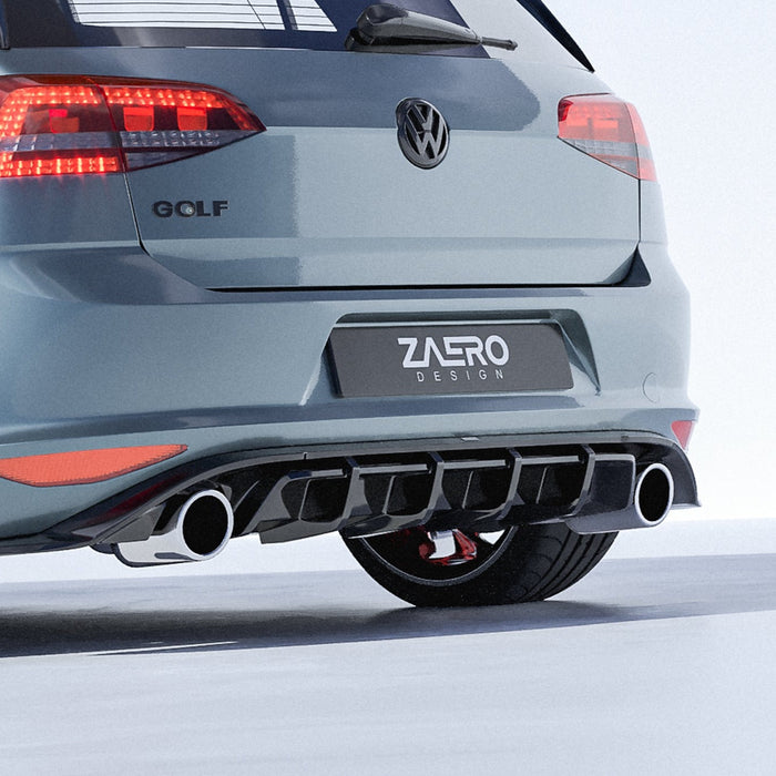 Zaero Design - EVO-1 Rear Diffuser for Volkswagen Golf GTI MK7 2013-2017