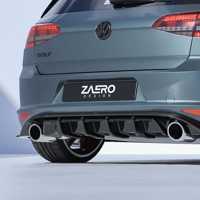 Zaero Design - EVO-1 Rear Diffuser for Volkswagen Golf GTI MK7 2013-2017