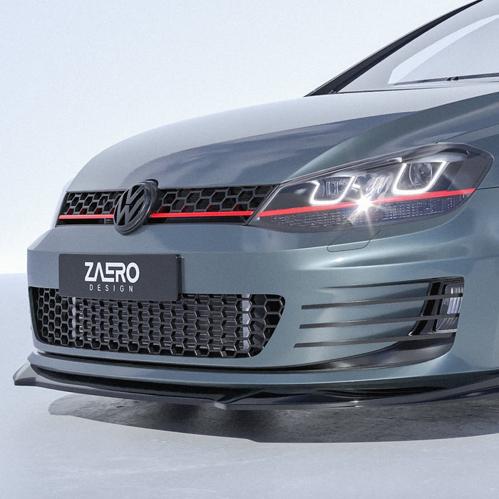 Zaero Designs - EVO-1 Front Lip/Splitter for Volkswagen Golf GTI MK7 2013-2017