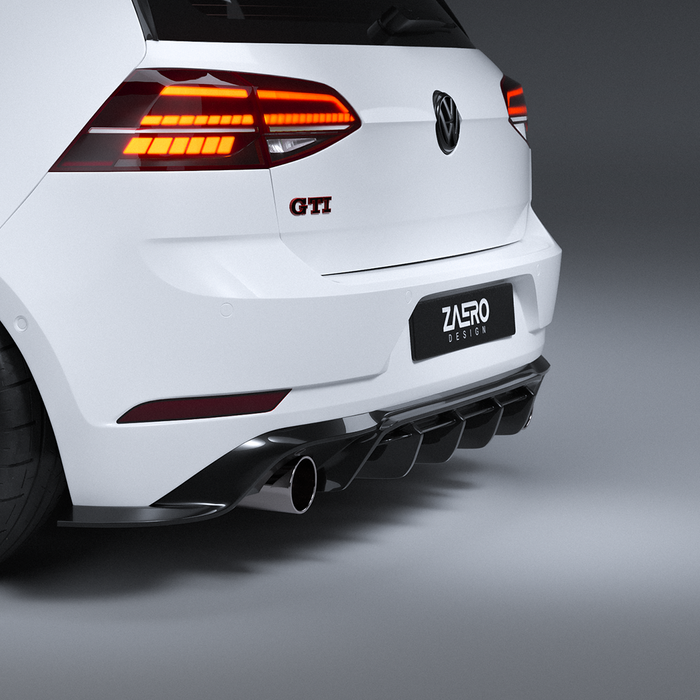 Zaero Design - EVO-1 Rear Diffuser for Volkswagen Golf GTI MK7.5 2018-2021