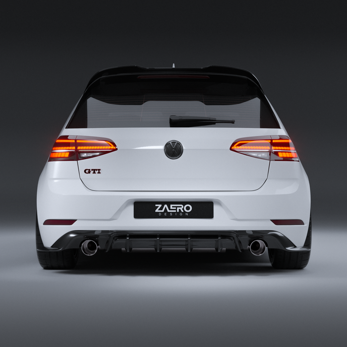 Zaero Design - EVO-1 Rear Diffuser for Volkswagen Golf GTI MK7.5 2018-2021