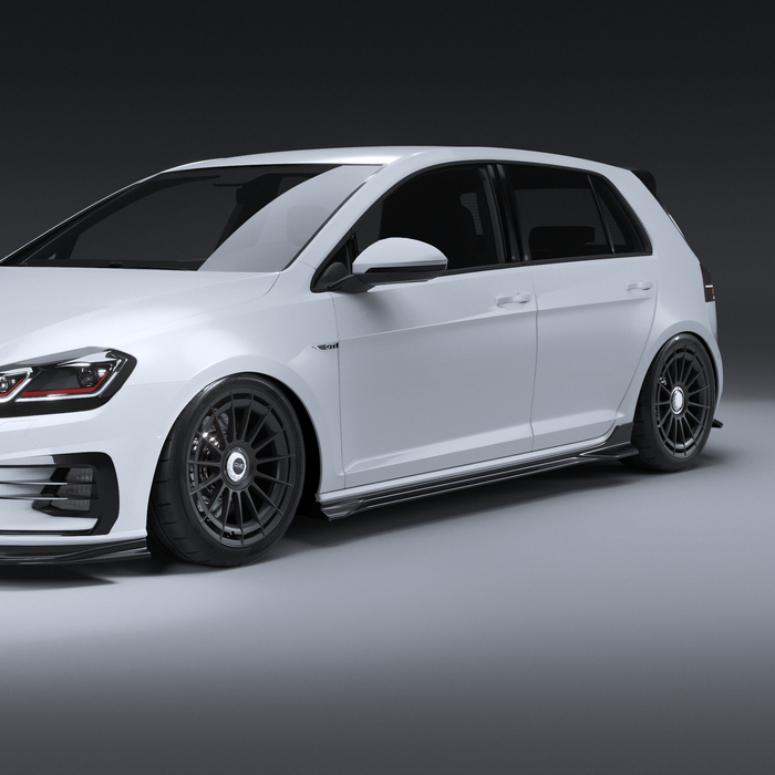 Zaero Design - EVO-1 Side Splitters for Volkswagen Golf MK7/7.5 TSI, GTI & R 2014-2021