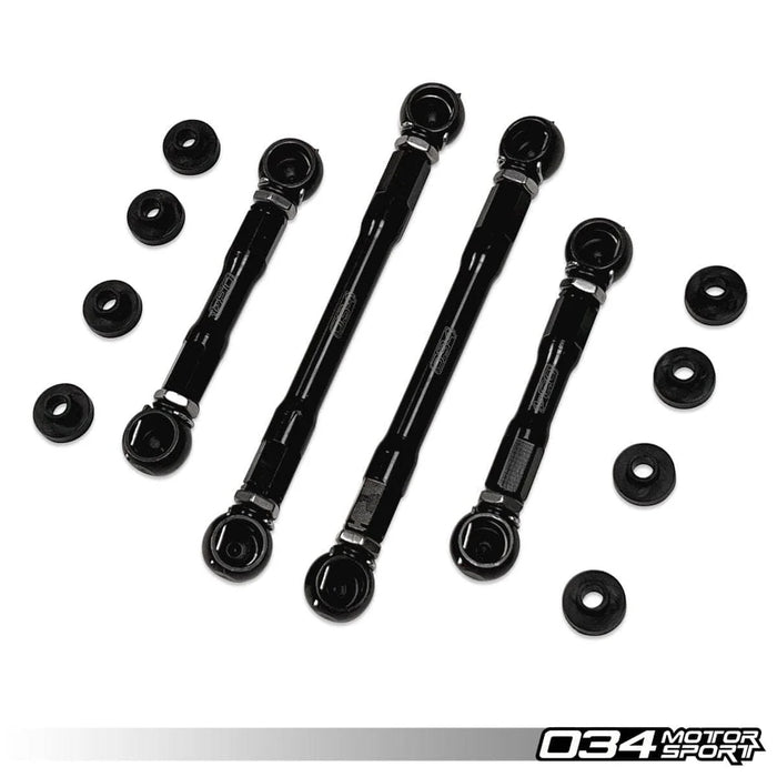 034 Motorsport - Audi B9/4M/C8 Billet Adjustable Lowering Kit (Air Suspension) - 034-401-Z072