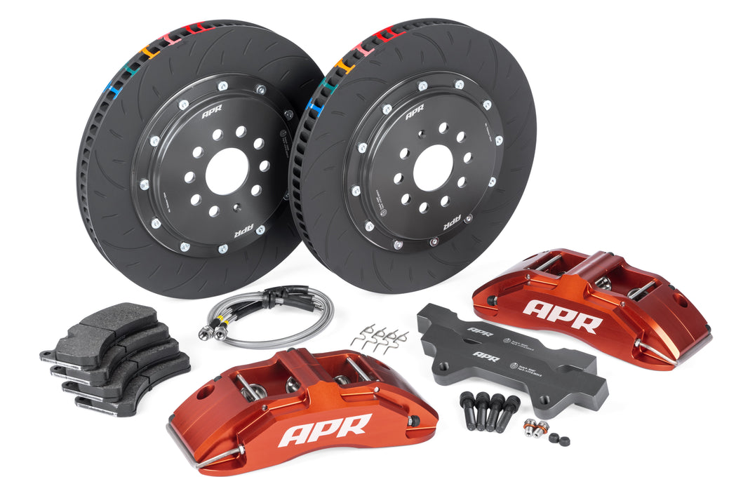 APR BRAKES - 380X34MM 2 PIECE 6 PISTON KIT - FRONT - RED - RS3 8V SEDAN