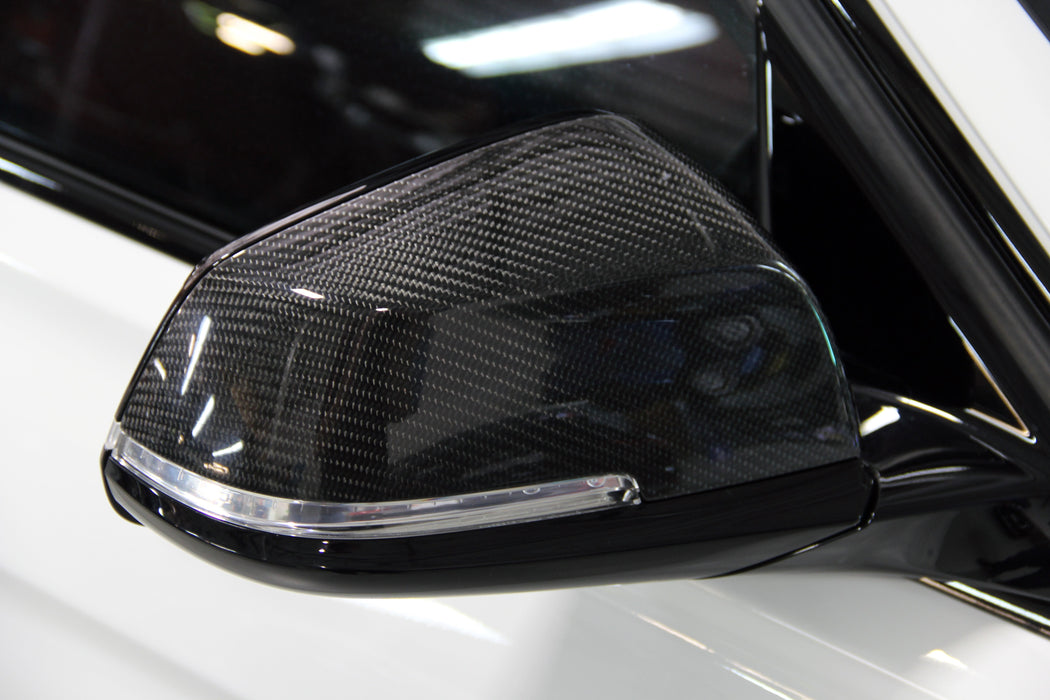 DINAN Carbon Fibre Mirror Cap Set - BMW 2/3/4-Series & X1 (12-21)