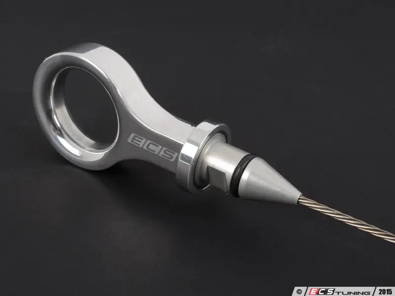 ECS Tuning Billet Engine Oil Dipstick - Polished Silver | VW MK7/7.5 GTI/R & Tiguan