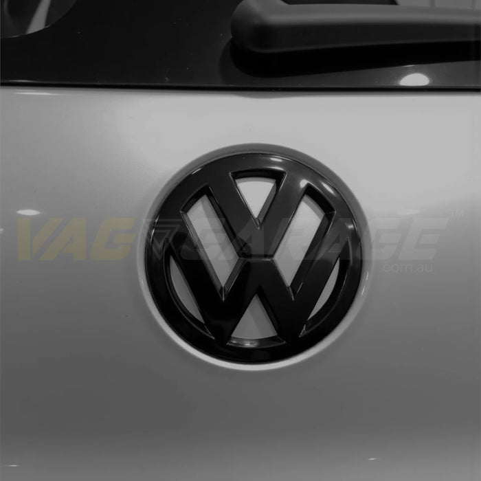 VW Gloss Black Badge Set (Clip on + adhesive) MK5