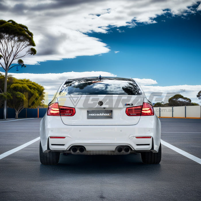 BMW Carbon Fibre / White Badge