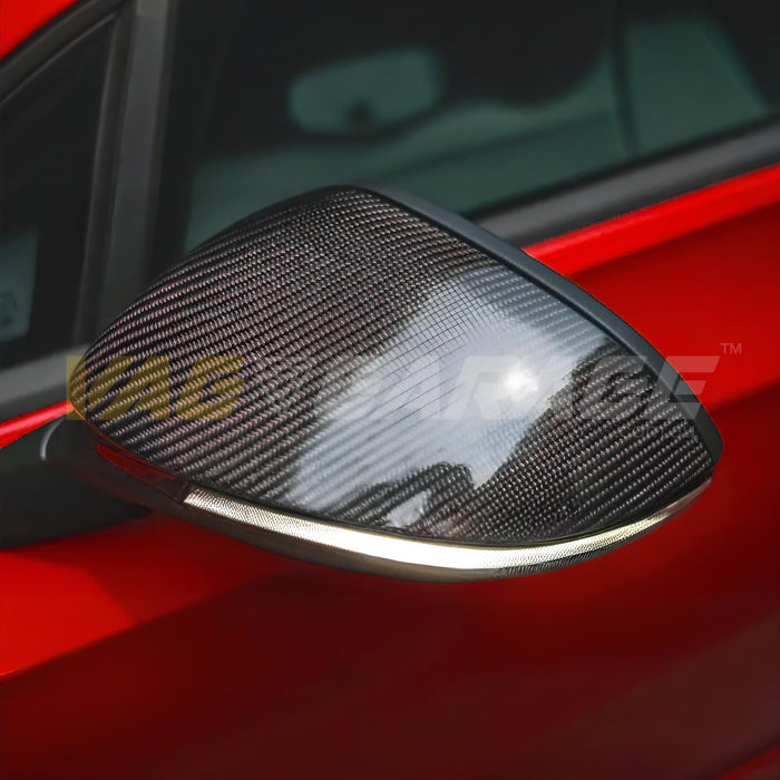 Genuine Carbon Fibre Replacement Mirror Covers VW MK6 Golf GTI/R