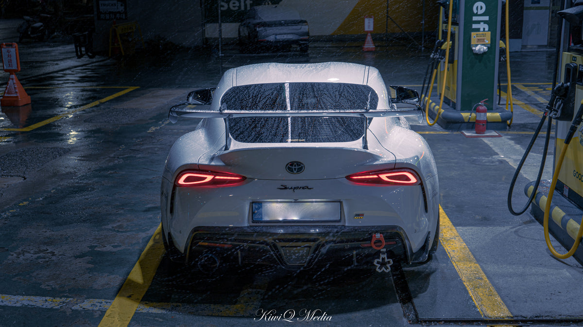 ADRO Toyota GR Supra A90 Carbon Fiber AT-R2 Taller Swan Neck Wing 2019+