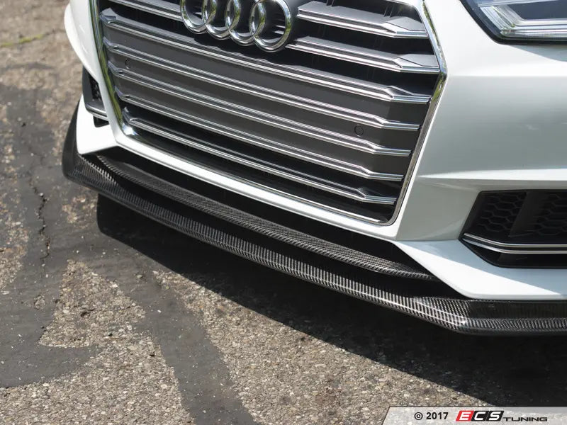 Audi B9 S4 / A4 S-Line Facelift OEM Lip Overlay - Carbon Fibre