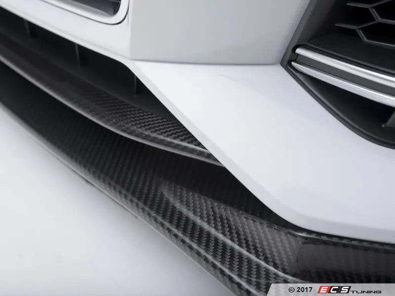 Audi B9 S4 / A4 S-Line Facelift OEM Lip Overlay - Carbon Fibre